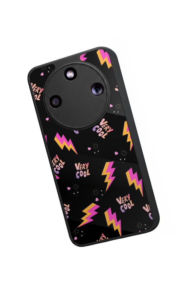 Honor Magic 8 Lite Uyumlu Simsek Tasarımlı Glossy Premium Kılıf