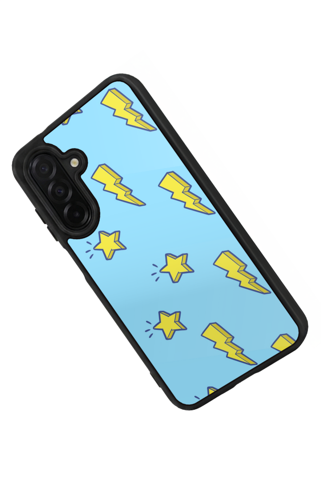 Samsung Galaxy A36 Uyumlu Simsek Tasarımlı Glossy Premium Kılıf