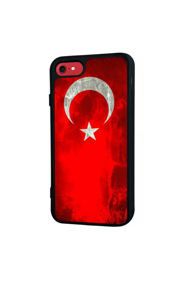 iPhone 7 Uyumlu Türk Bayragi Tasarımlı Glossy Premium Kılıf