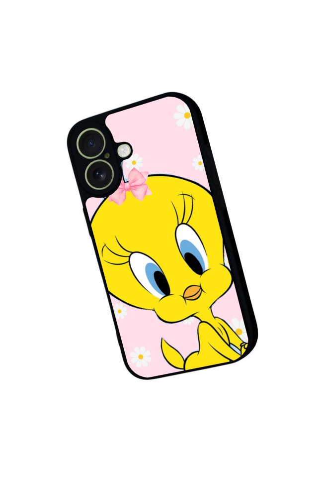 iPhone 17 Uyumlu Tweety Tasarımlı Glossy Premium Kılıf