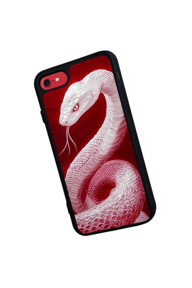 iPhone SE Uyumlu Yılan Tasarımlı Glossy Premium Kılıf