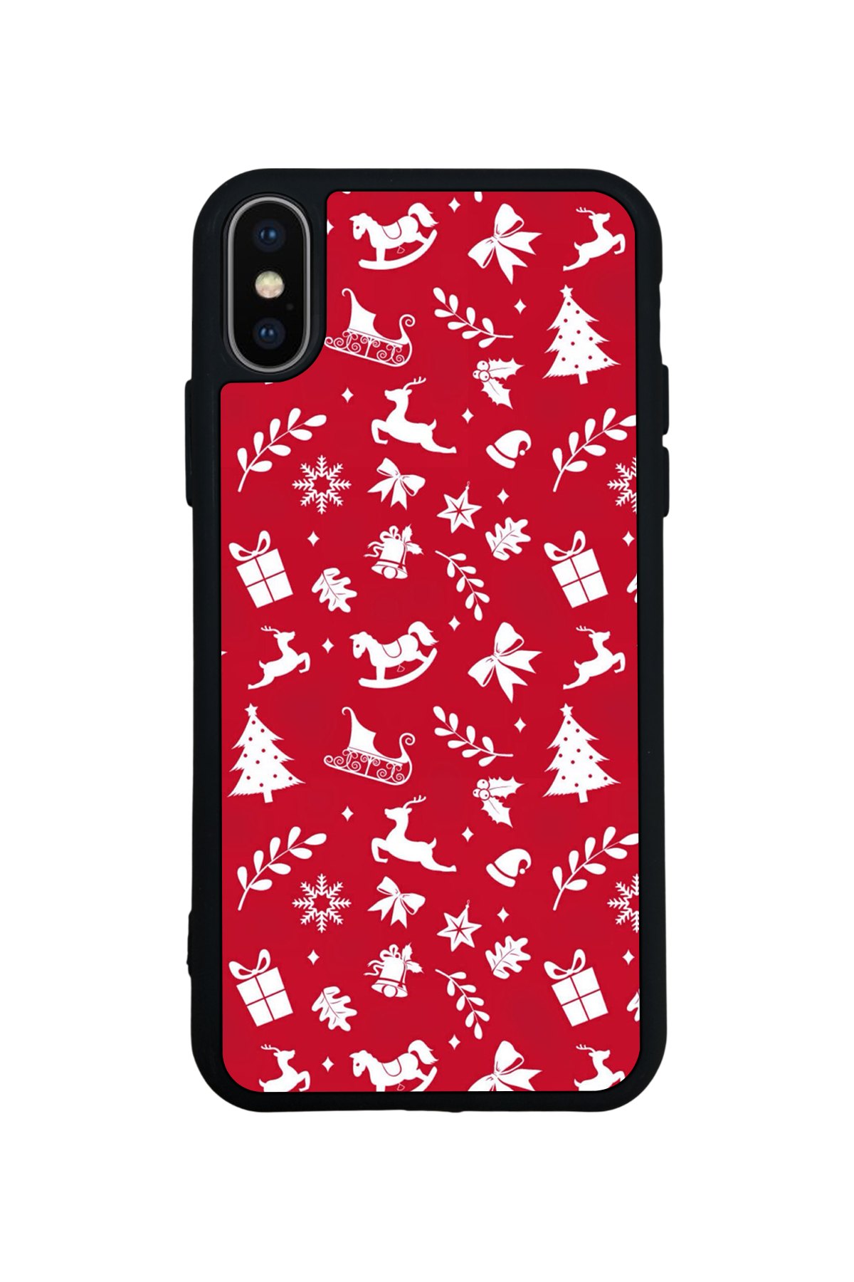 iPhone XS Max Uyumlu Yilbasi Christmas Tasarımlı Glossy Premium Kılıf