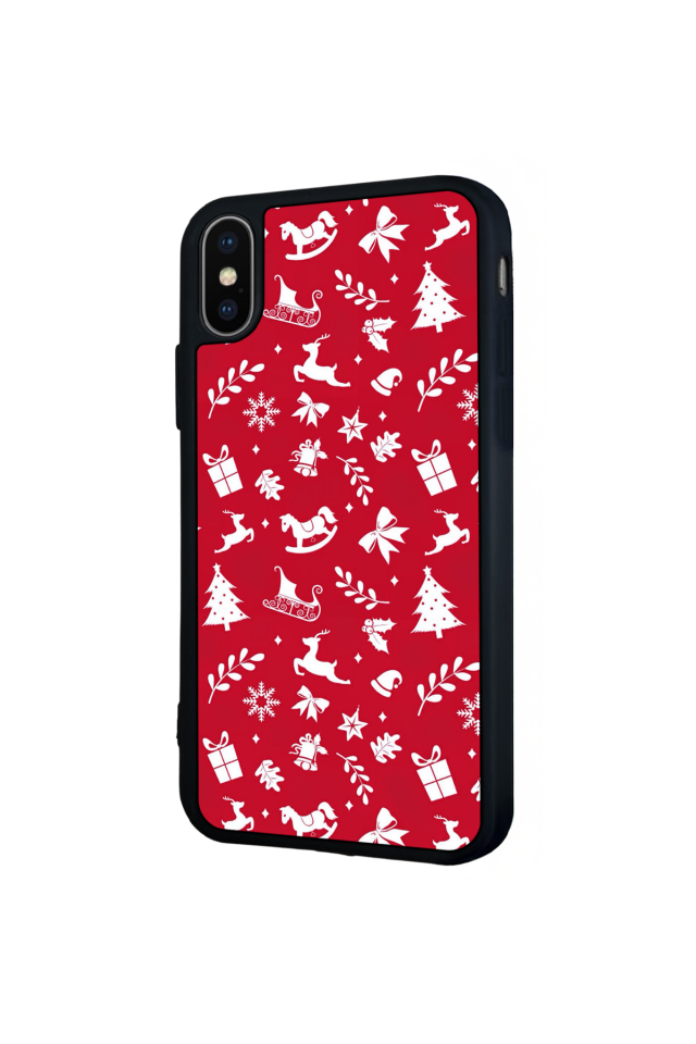 iPhone XS Max Uyumlu Yilbasi Christmas Tasarımlı Glossy Premium Kılıf