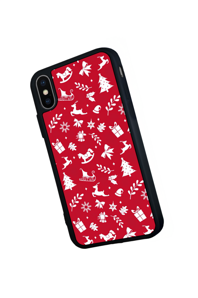 iPhone XS Max Uyumlu Yilbasi Christmas Tasarımlı Glossy Premium Kılıf