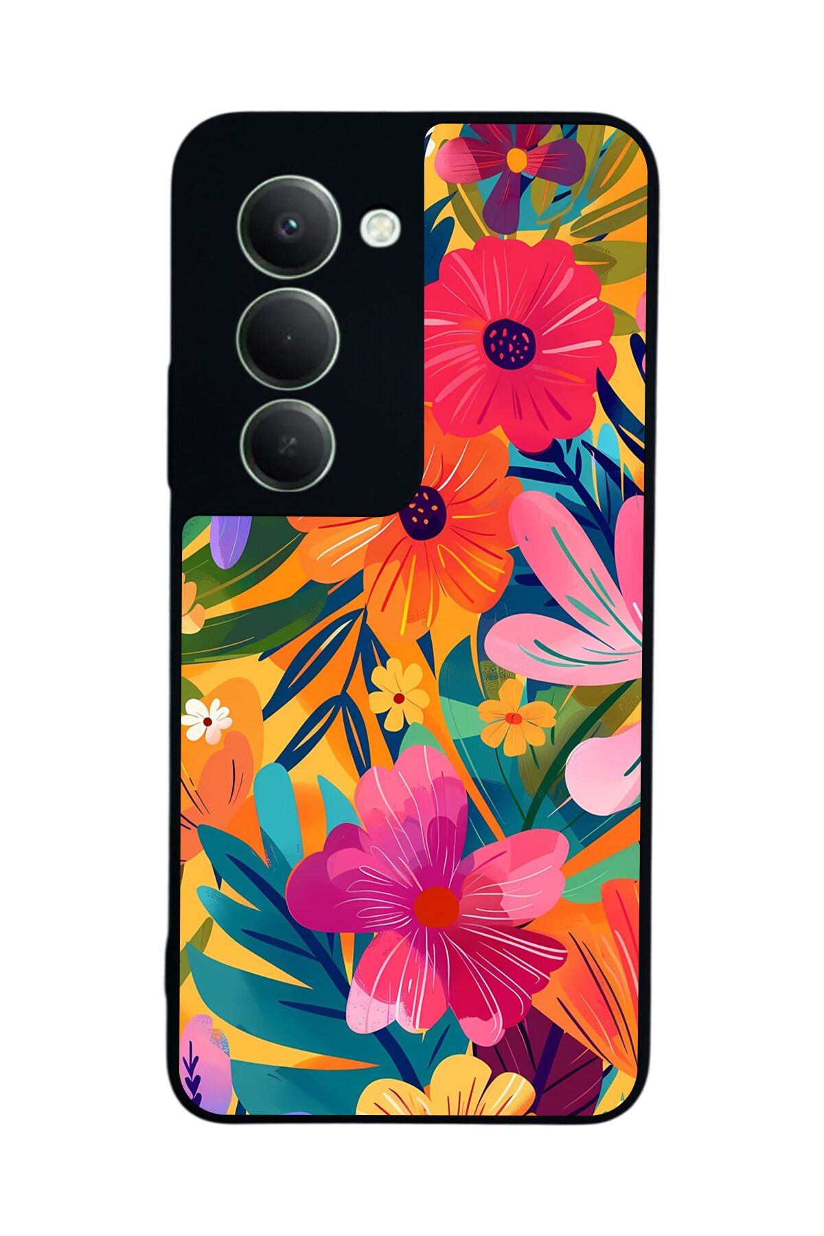 Xiaomi Redmi 15 5G Uyumlu Floral Tasarımlı Glossy Premium Kılıf