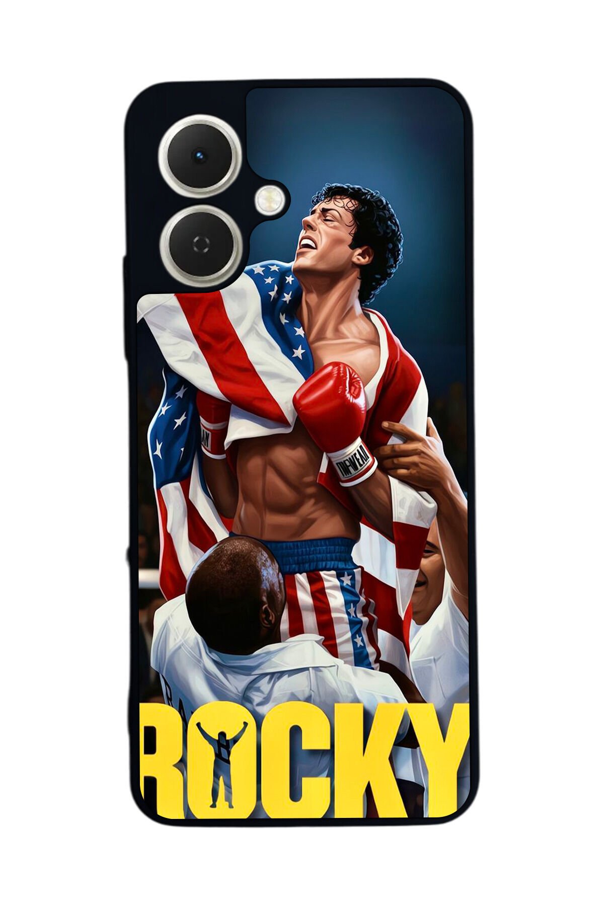 Tecno Spark GO 2 Uyumlu Rocky Tasarımlı Glossy Premium Kılıf