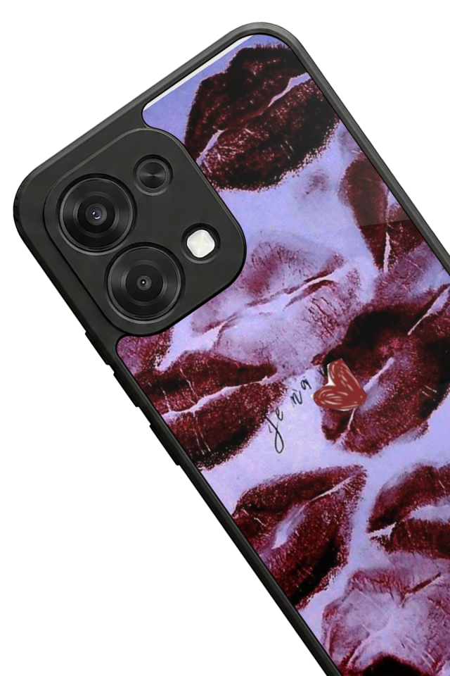 Oppo A6 Pro Uyumlu Dudak Tasarımlı Glossy Premium Kılıf