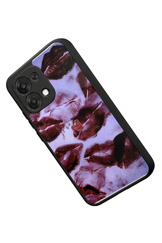 Oppo A6 Pro Uyumlu Dudak Tasarımlı Glossy Premium Kılıf