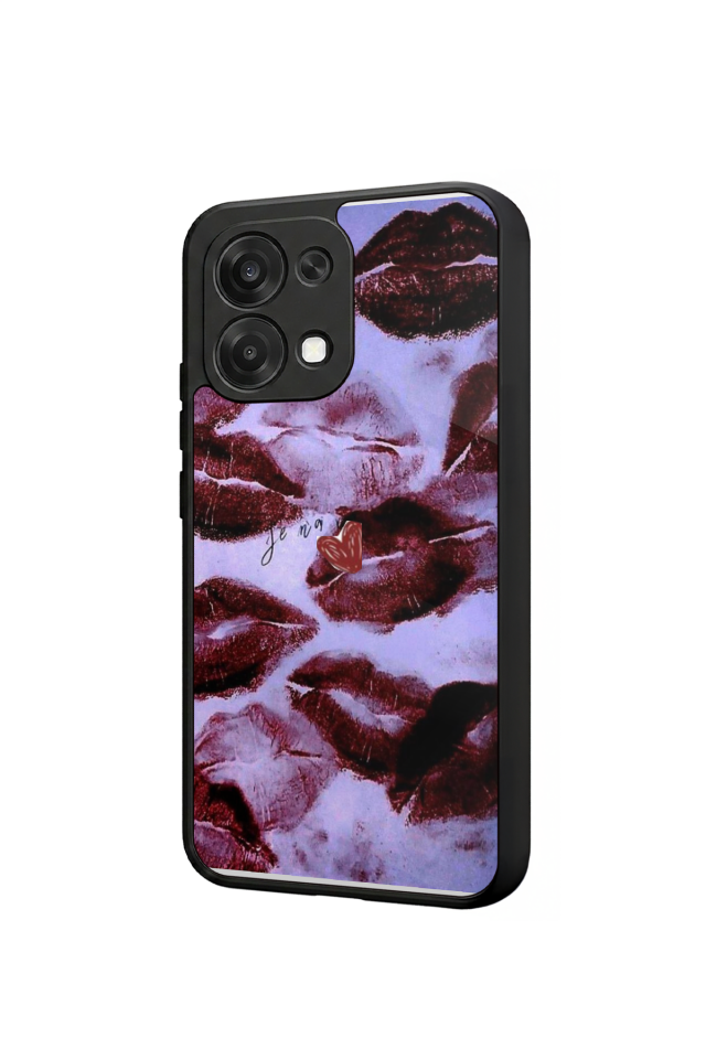Oppo A6 Pro Uyumlu Dudak Tasarımlı Glossy Premium Kılıf