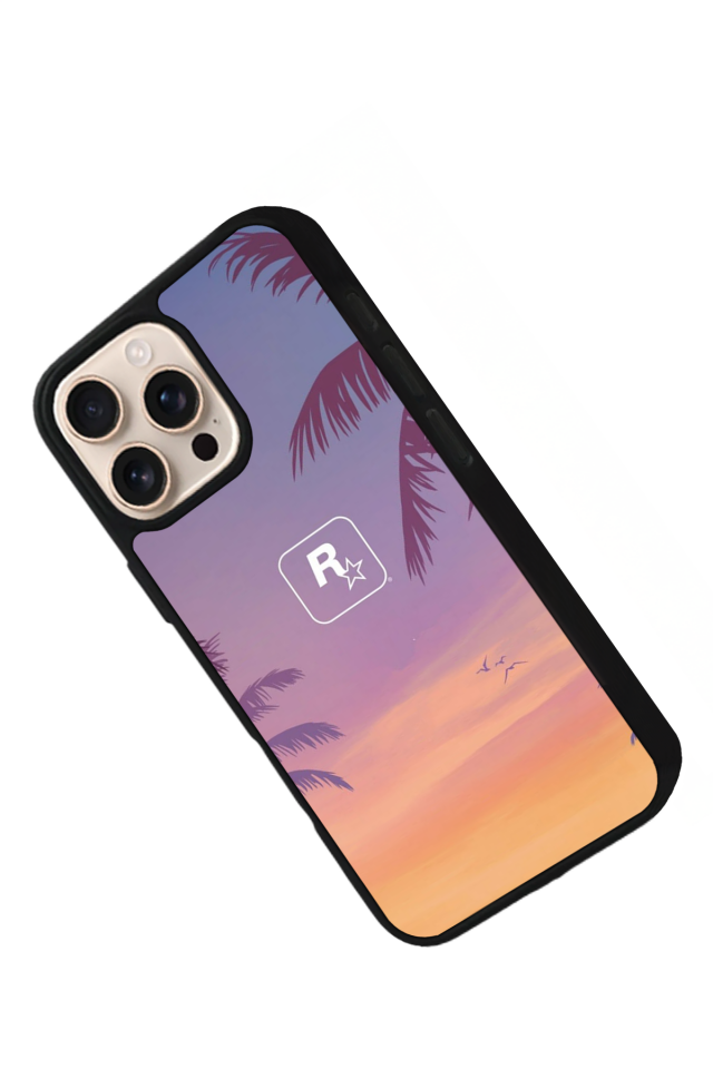 iPhone 15 Pro Uyumlu GTA Tasarımlı Glossy Premium Kılıf