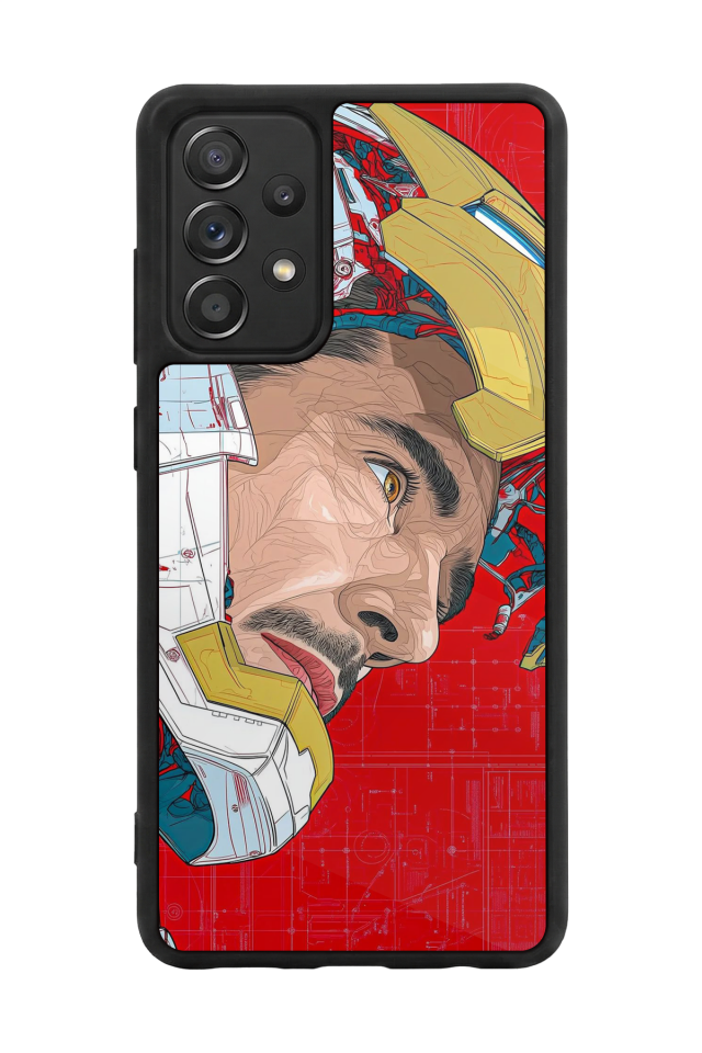 Samsung Galaxy A72 Uyumlu Iron Man ( Demir Adam ) Tasarımlı Glossy Premium Kılıf