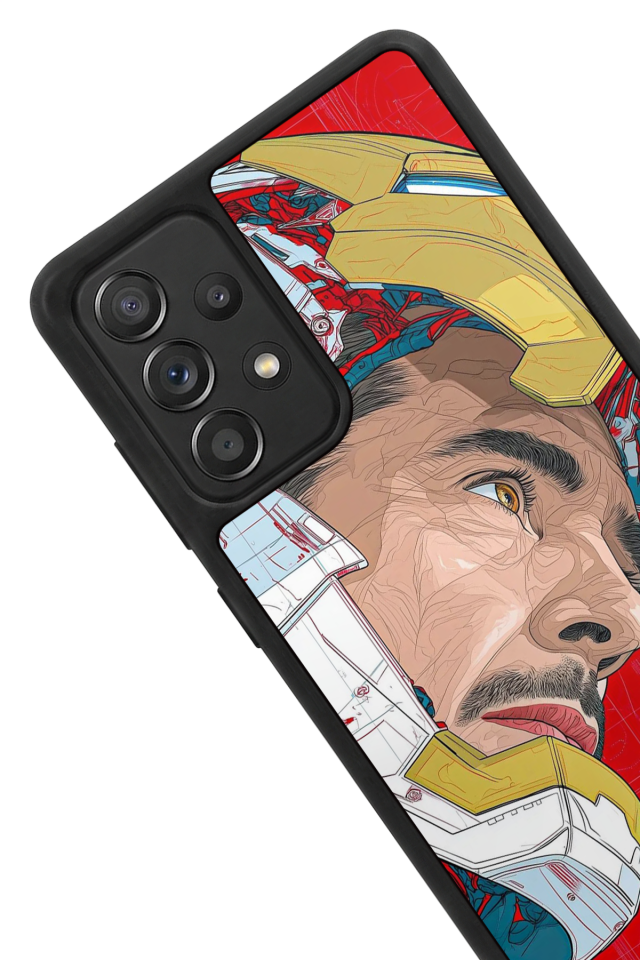 Samsung Galaxy A72 Uyumlu Iron Man ( Demir Adam ) Tasarımlı Glossy Premium Kılıf