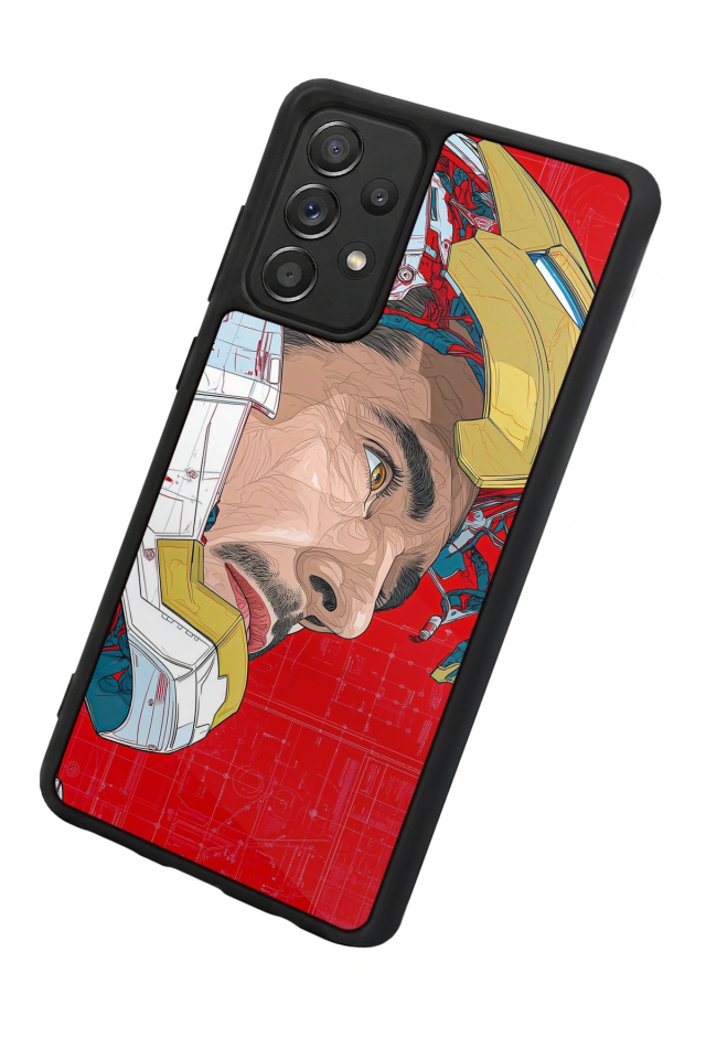 Samsung Galaxy A72 Uyumlu Iron Man ( Demir Adam ) Tasarımlı Glossy Premium Kılıf
