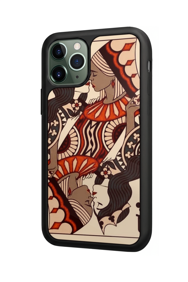 iPhone 11 Pro Uyumlu  Kalp Love Tasarımlı Glossy Premium Kılıf