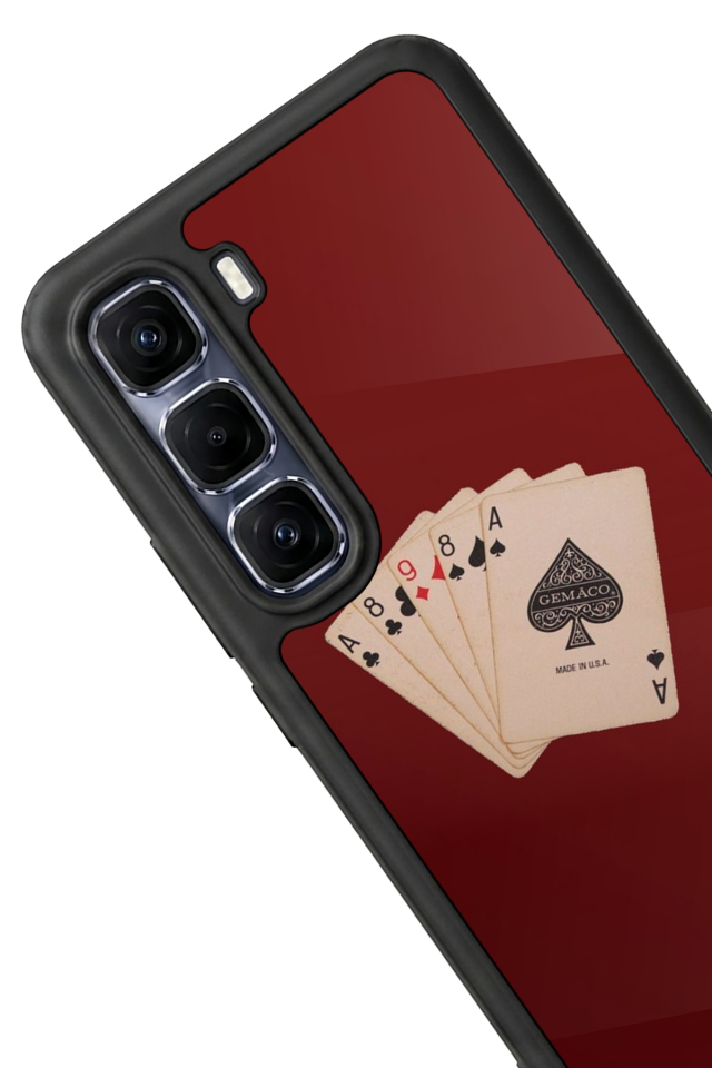 Infinix Hot 60 Pro Plus Uyumlu Kart Tasarımlı Glossy Premium Kılıf