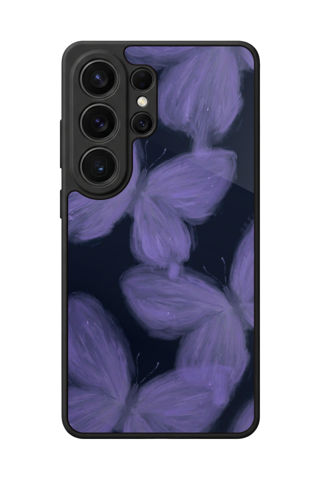 Samsung Galaxy S26 Ultra Uyumlu Kelebek Tasarımlı Glossy Premium Kılıf