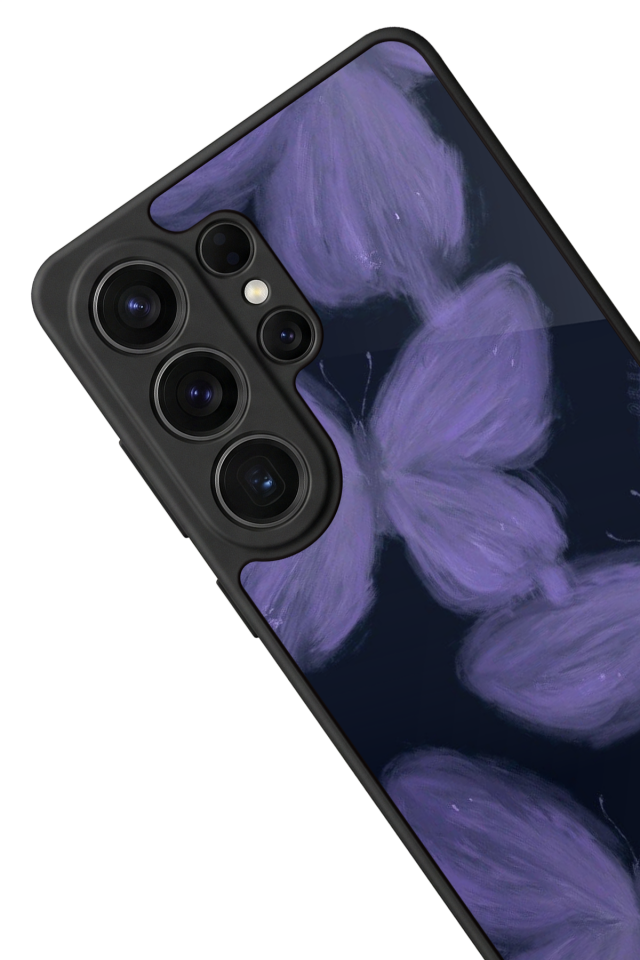 Samsung Galaxy S26 Ultra Uyumlu Kelebek Tasarımlı Glossy Premium Kılıf