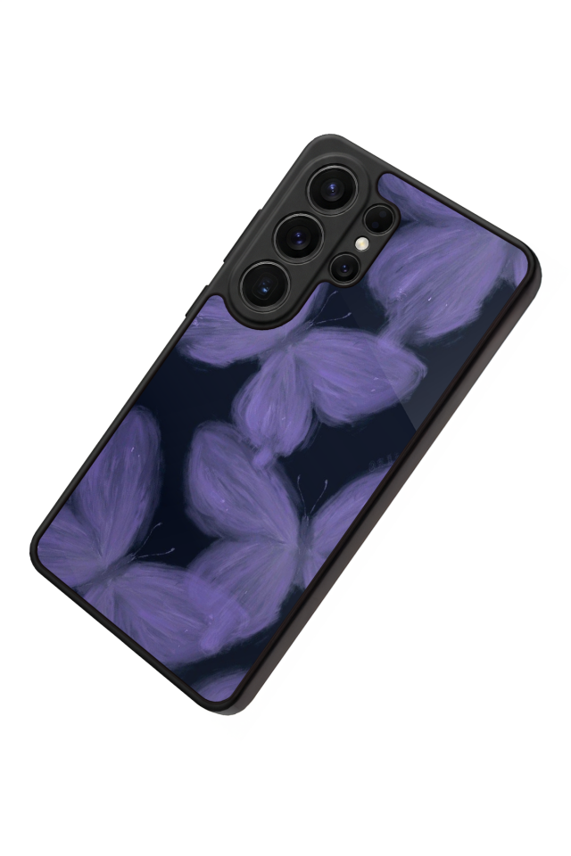 Samsung Galaxy S26 Ultra Uyumlu Kelebek Tasarımlı Glossy Premium Kılıf