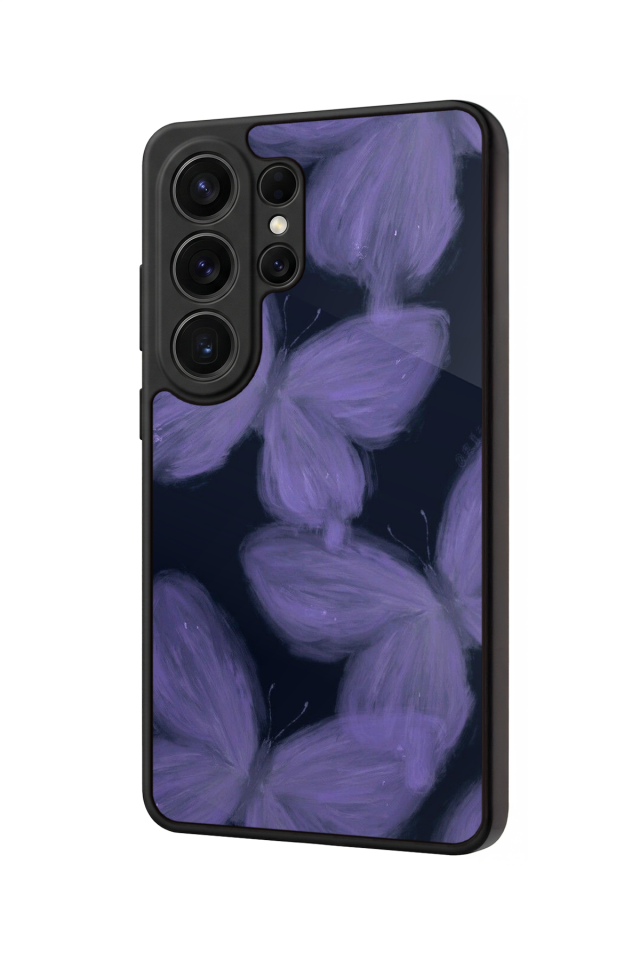 Samsung Galaxy S26 Ultra Uyumlu Kelebek Tasarımlı Glossy Premium Kılıf