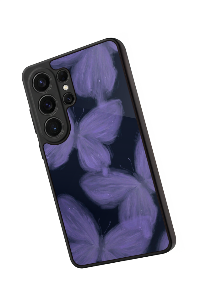 Samsung Galaxy S26 Ultra Uyumlu Kelebek Tasarımlı Glossy Premium Kılıf