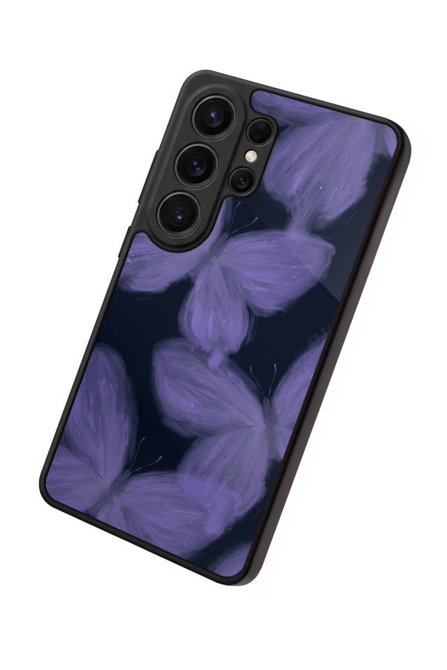 Samsung Galaxy S26 Ultra Uyumlu Kelebek Tasarımlı Glossy Premium Kılıf