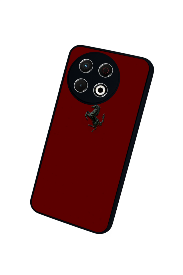 Tecno Spark 30 Pro Uyumlu Kirmizi Tasarımlı Glossy Premium Kılıf