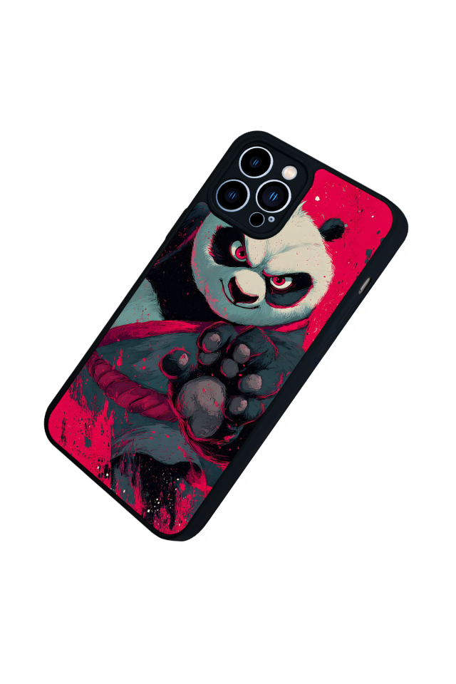 iPhone 12 Pro Max Uyumlu Kung Fu Panda Tasarımlı Glossy Premium Kılıf