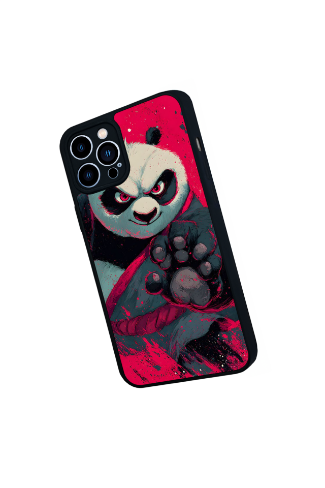 iPhone 12 Pro Max Uyumlu Kung Fu Panda Tasarımlı Glossy Premium Kılıf