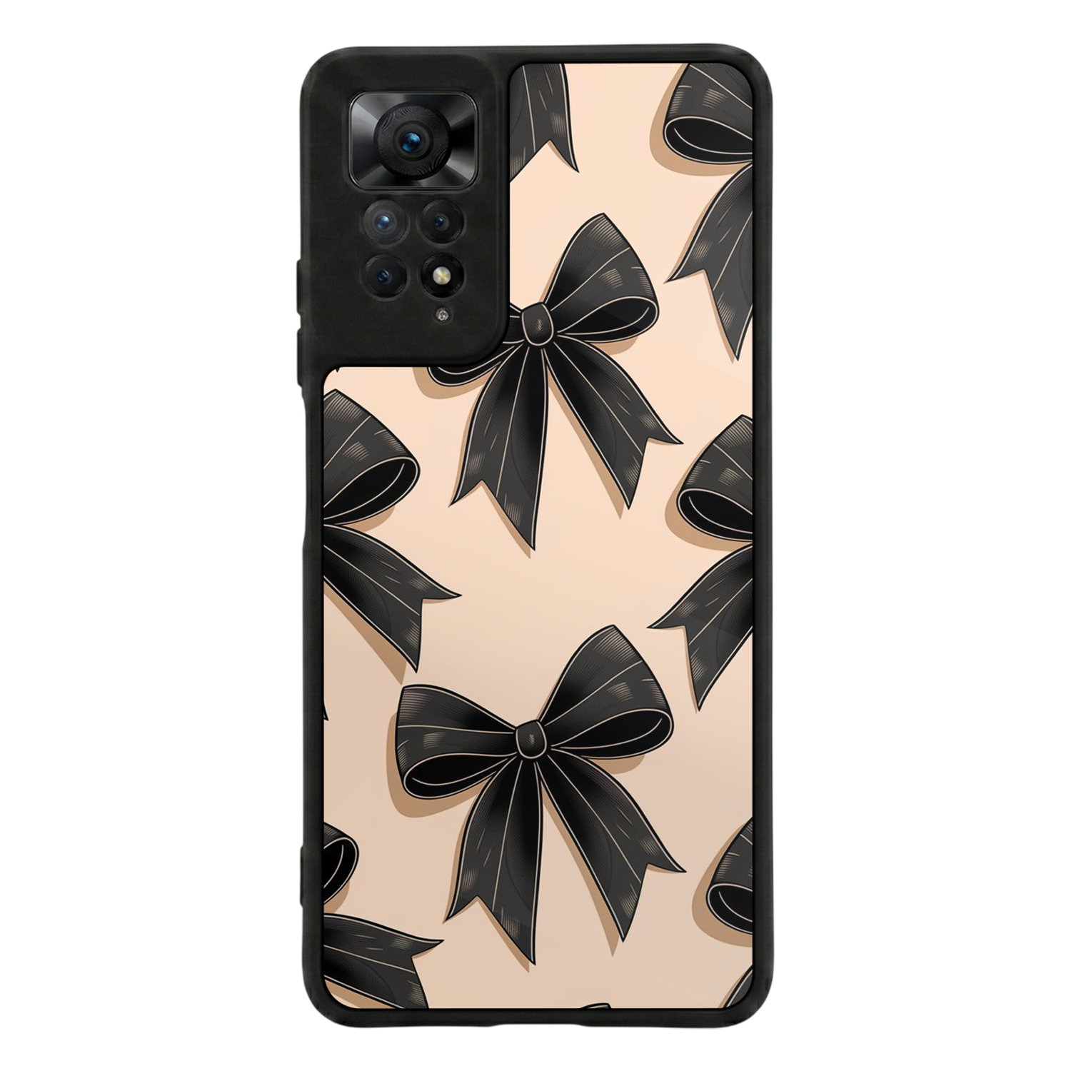 Xiaomi Redmi Note 11 Pro Uyumlu Kurdele Tasarımlı Glossy Premium Kılıf
