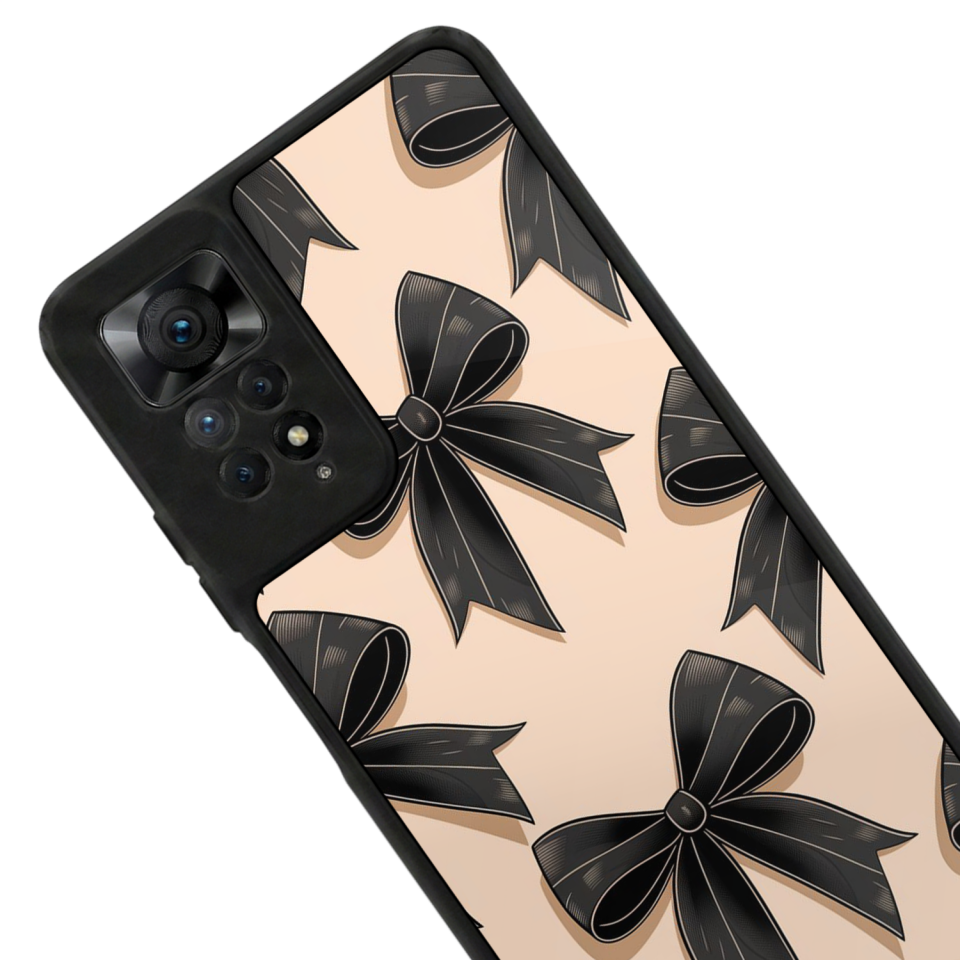 Xiaomi Redmi Note 11 Pro Uyumlu Kurdele Tasarımlı Glossy Premium Kılıf