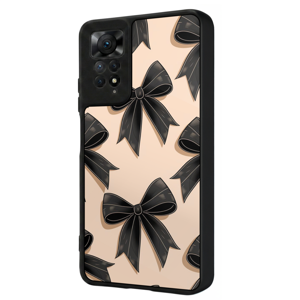 Xiaomi Redmi Note 11 Pro Uyumlu Kurdele Tasarımlı Glossy Premium Kılıf