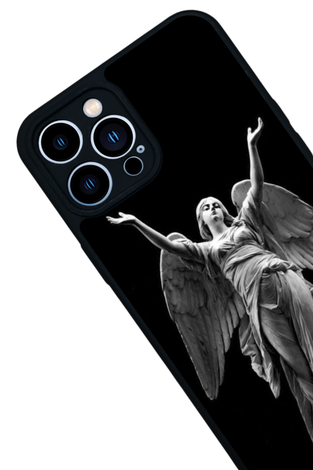 iPhone 13 Pro Max Uyumlu Melek Tasarımlı Glossy Premium Kılıf