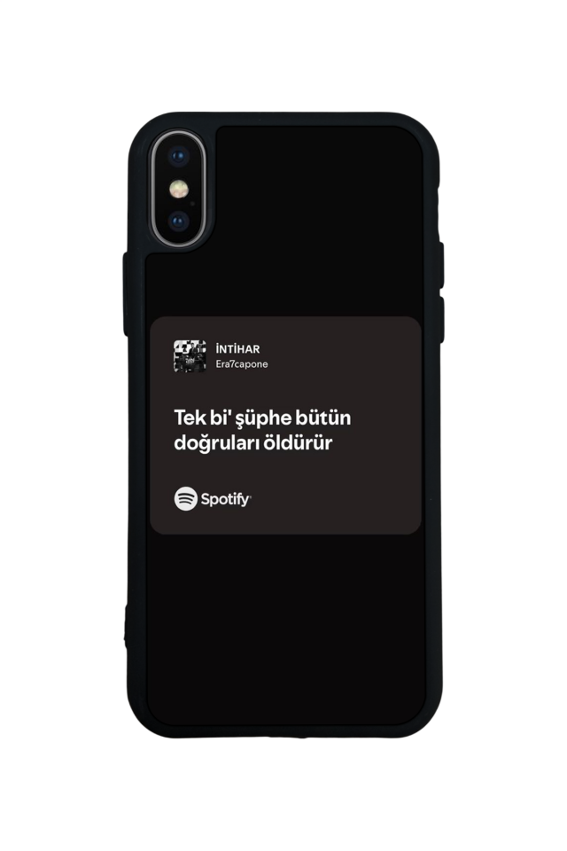 iPhone X/ XS Uyumlu Sarki Sozleri Tasarımlı Glossy Premium Kılıf