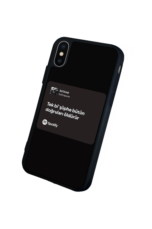 iPhone X/ XS Uyumlu Sarki Sozleri Tasarımlı Glossy Premium Kılıf