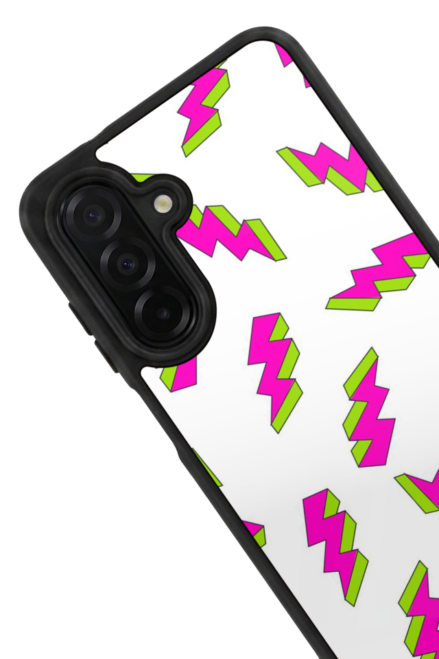 Samsung Galaxy A36 Uyumlu Simsek Tasarımlı Glossy Premium Kılıf