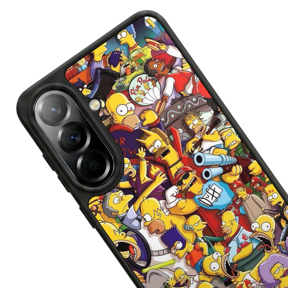 Samsung Galaxy A37 Uyumlu The Simpsons Tasarımlı Glossy Premium Kılıf