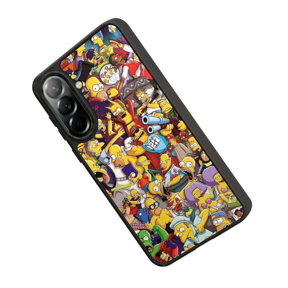 Samsung Galaxy A37 Uyumlu The Simpsons Tasarımlı Glossy Premium Kılıf