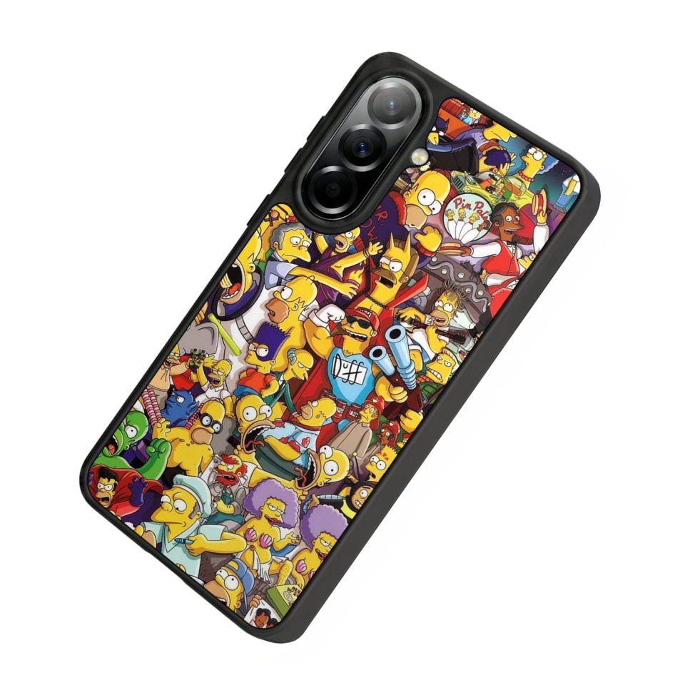 Samsung Galaxy A37 Uyumlu The Simpsons Tasarımlı Glossy Premium Kılıf