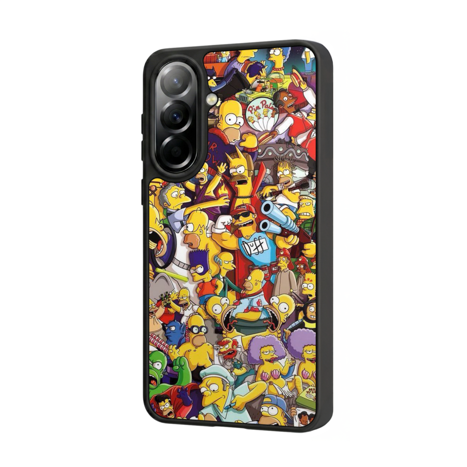 Samsung Galaxy A37 Uyumlu The Simpsons Tasarımlı Glossy Premium Kılıf