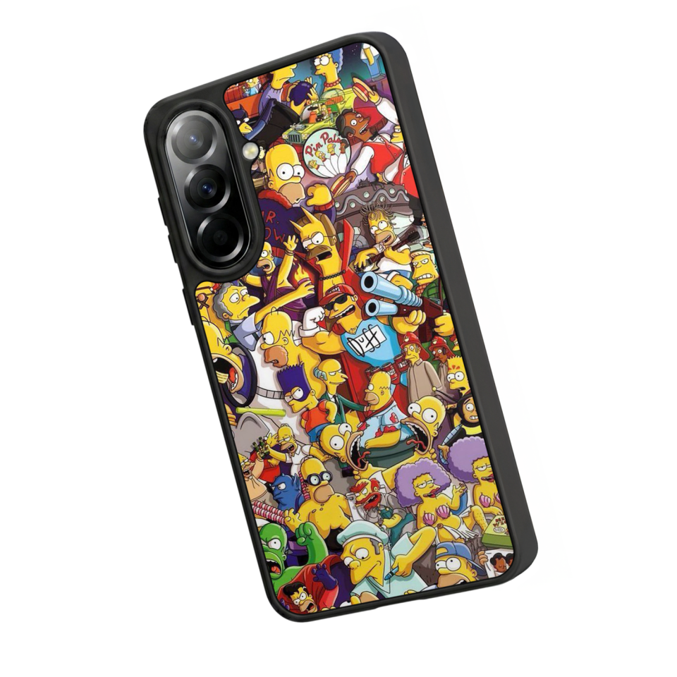 Samsung Galaxy A37 Uyumlu The Simpsons Tasarımlı Glossy Premium Kılıf