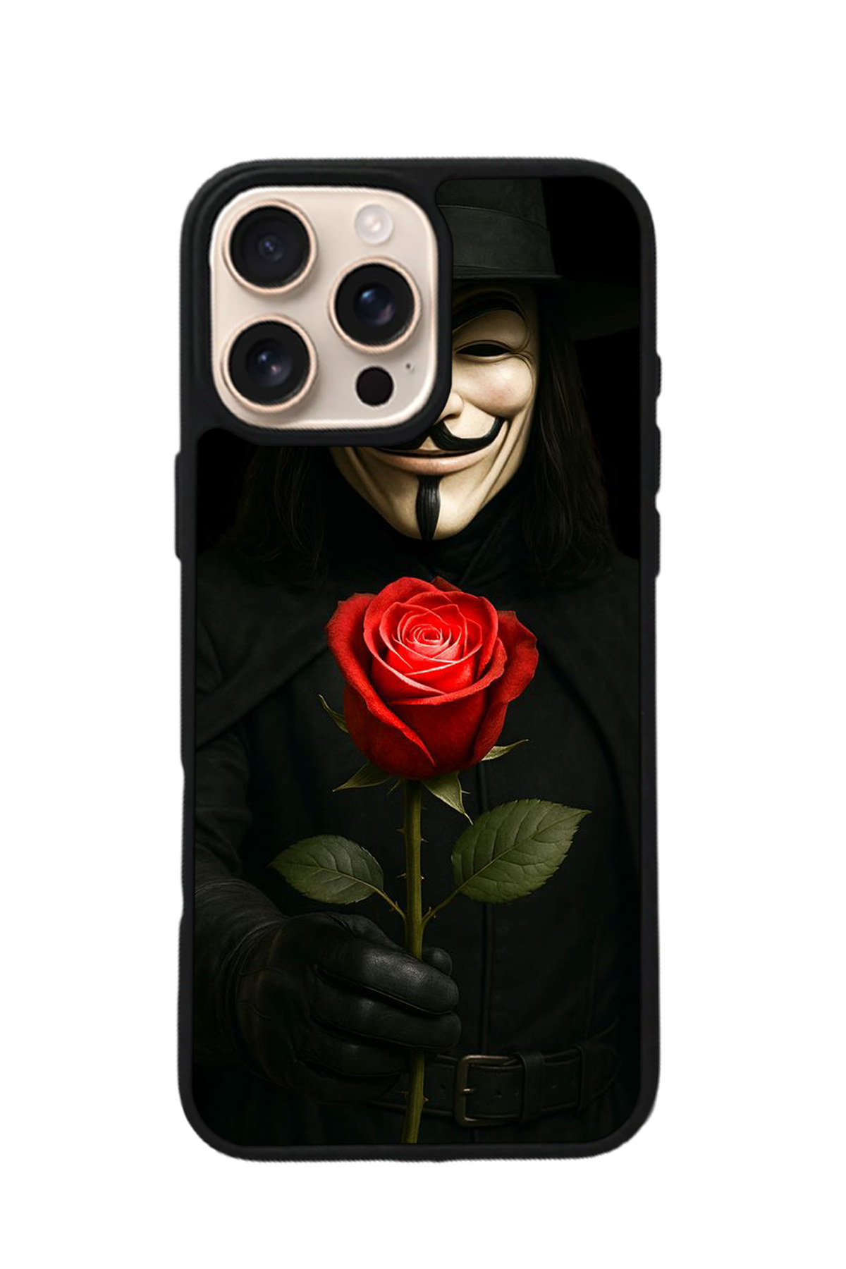 iPhone 14 Pro Max Uyumlu Vendetta Tasarımlı Glossy Premium Kılıf