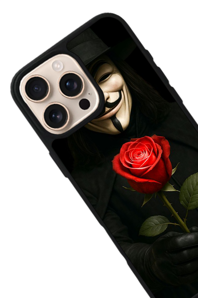 iPhone 14 Pro Max Uyumlu Vendetta Tasarımlı Glossy Premium Kılıf