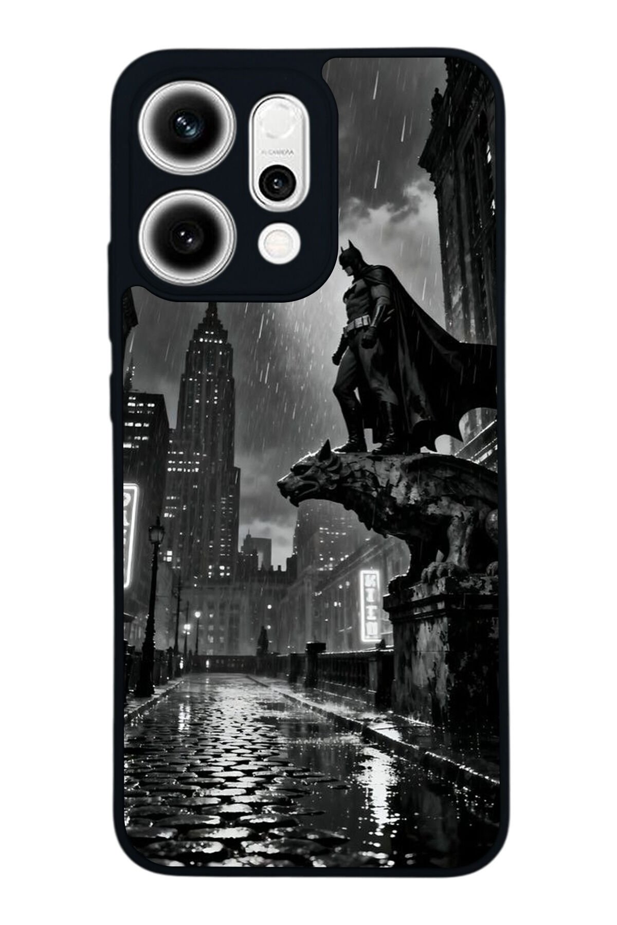 Oppo Reno 14 Uyumlu Batman Tasarımlı Glossy Premium Kılıf