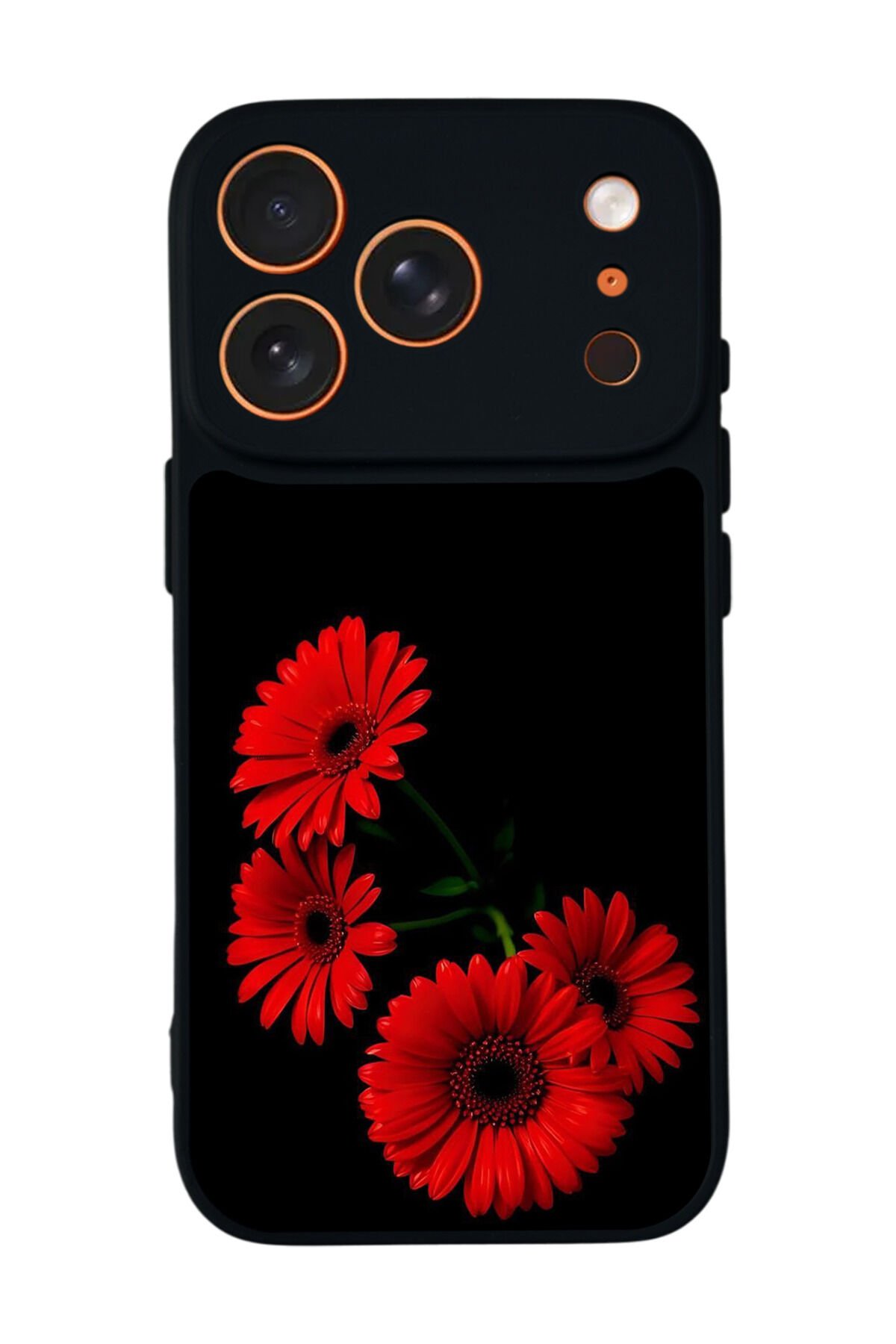 iPhone 17 Pro Max Uyumlu Cicek Tasarımlı Glossy Premium Kılıf