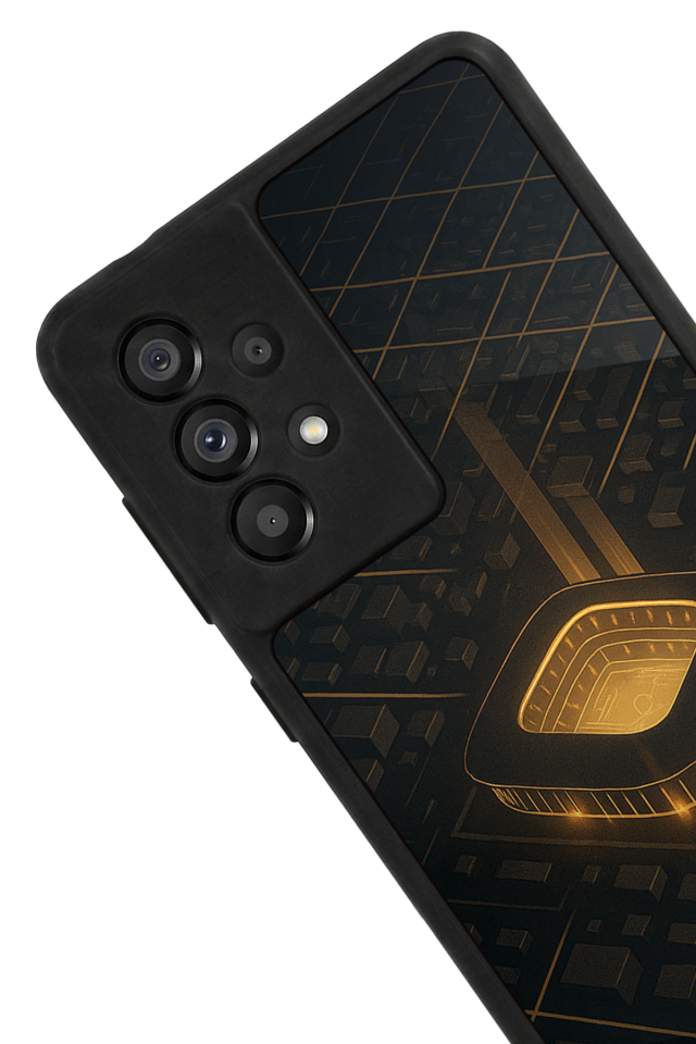 Samsung Galaxy A73 Uyumlu Aslan Tasarımlı Glossy Premium Kılıf