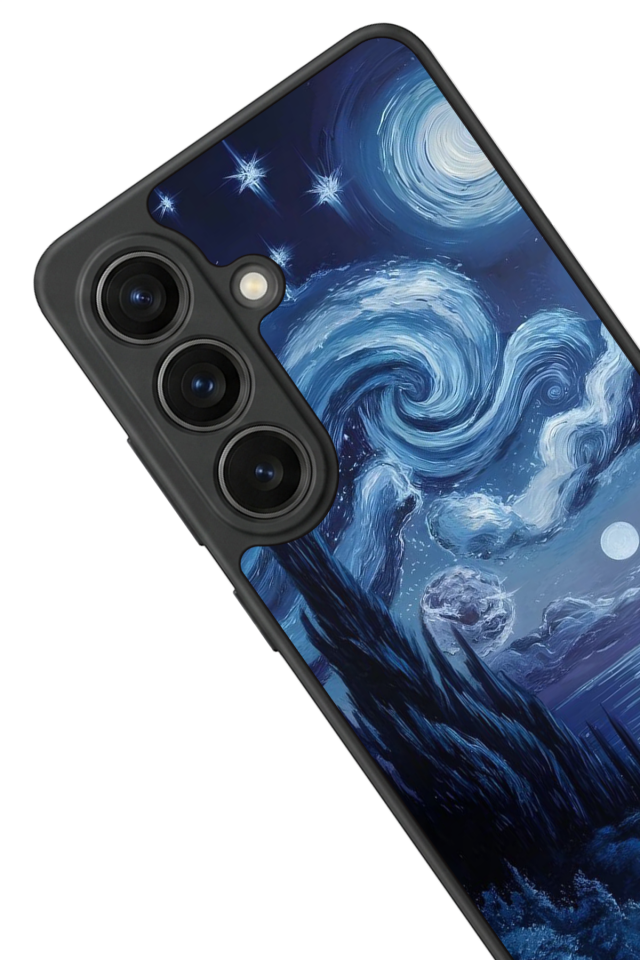 Samsung Galaxy S26 Uyumlu Ay Tasarımlı Glossy Premium Kılıf