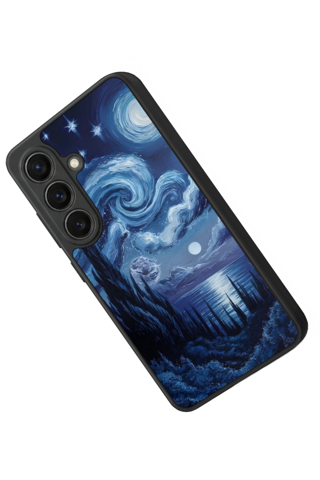 Samsung Galaxy S26 Uyumlu Ay Tasarımlı Glossy Premium Kılıf