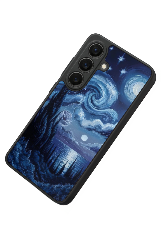 Samsung Galaxy S26 Uyumlu Ay Tasarımlı Glossy Premium Kılıf