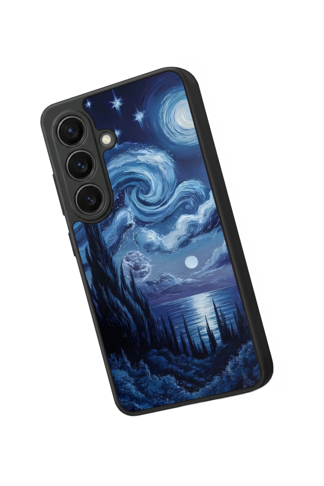 Samsung Galaxy S26 Uyumlu Ay Tasarımlı Glossy Premium Kılıf