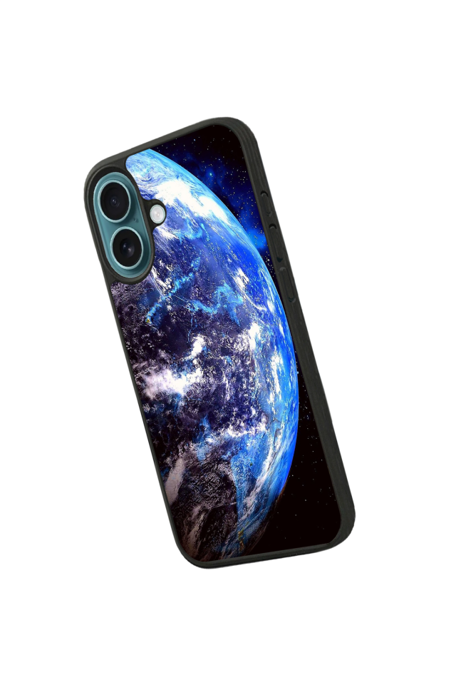 iPhone 16 Plus Uyumlu Ay Tasarımlı Glossy Premium Kılıf